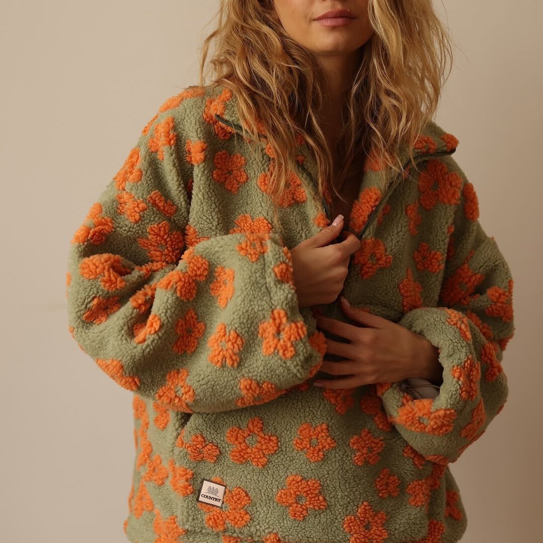 Daisy Teddy Fleece Half-Zip