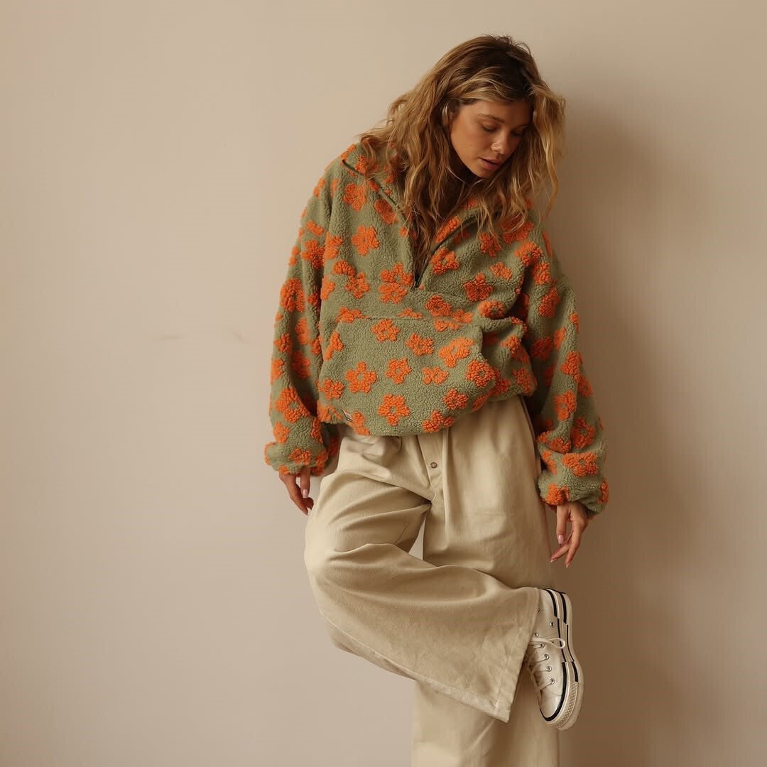 Daisy Teddy Fleece Half-Zip