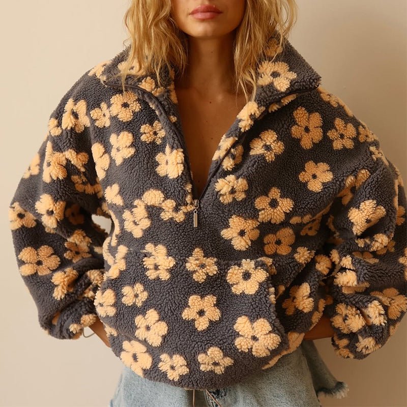 Daisy Teddy Fleece Half-Zip