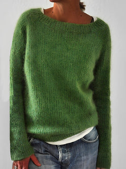 Fluffy Wide Neck Jumper