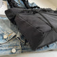 Tote Bag Nylon with Zip Closure and Adjustable Knotted Handles
