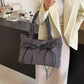 Tote Bag Nylon with Zip Closure and Adjustable Knotted Handles