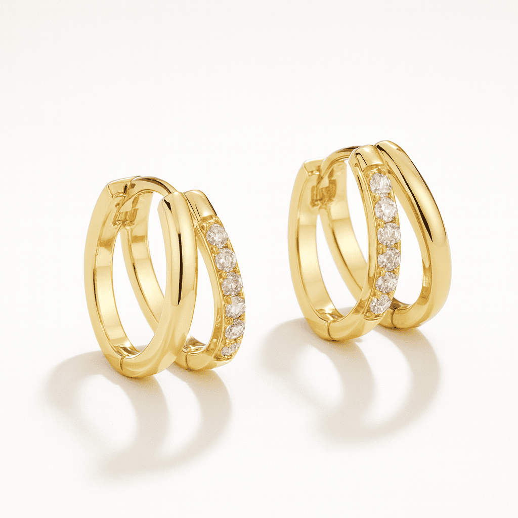 Andrea Double Hoops Earring Set