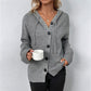 Big Button Hooded Cardigan