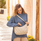 Crossbody Bag Quilted Nylon with Adjustable Shoulder Strap