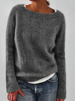 Fluffy Wide Neck Jumper