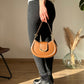 Crossbody Bag Faux Leather with Top Handle and Removable Strap