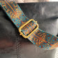 Crossbody Bag Faux Leather with Fabric Strap and Zip Pocket