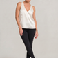 Deep V-Neck Satin Tank Top