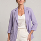 Blazer Cotton Polyester Lightweight with Single-Button Front