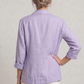 Blazer Cotton Polyester Lightweight with Single-Button Front