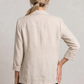 Blazer Cotton Polyester Lightweight with Single-Button Front