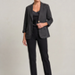 Blazer Cotton Polyester Lightweight with Single-Button Front