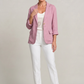 Blazer Cotton Polyester Lightweight with Single-Button Front