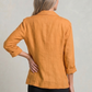 Blazer Cotton Polyester Lightweight with Single-Button Front
