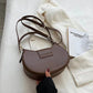 Crossbody Bag Faux Leather with Top Handle and Removable Strap