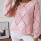 Sequin Diamond Knit Jumper