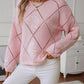 Sequin Diamond Knit Jumper