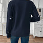 Heart Print Lace V-Neck Jumper