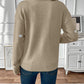 Heart Print Lace V-Neck Jumper