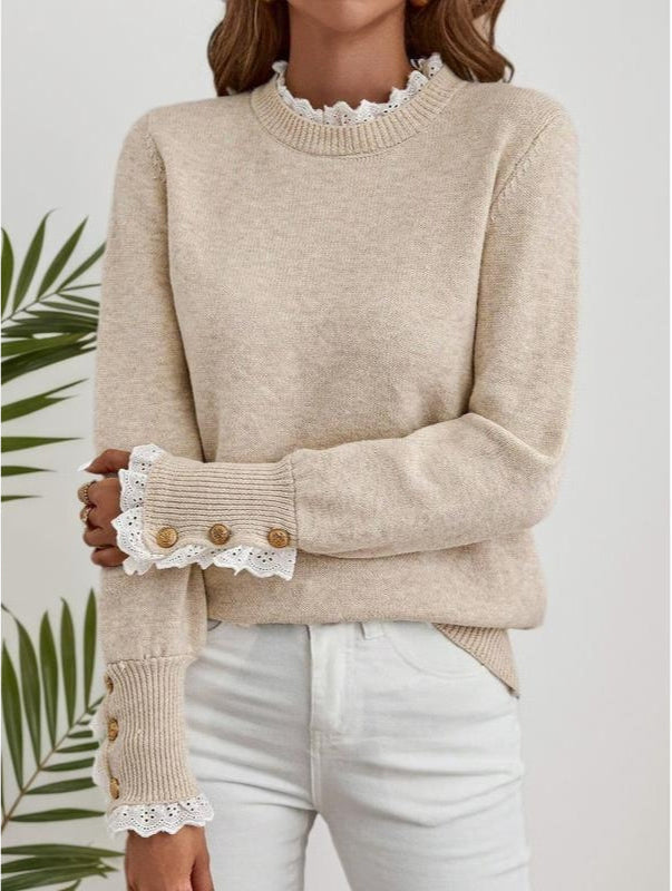 Lace Collar Jumper