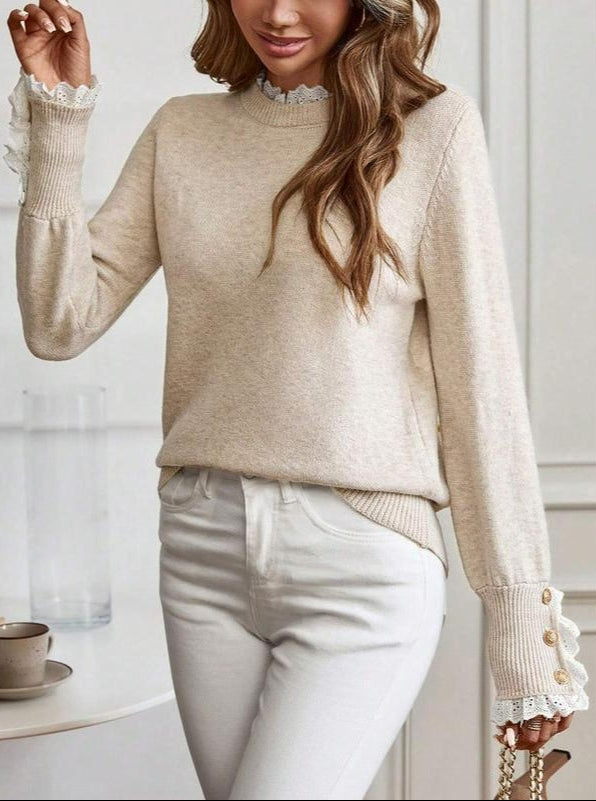 Lace Collar Jumper