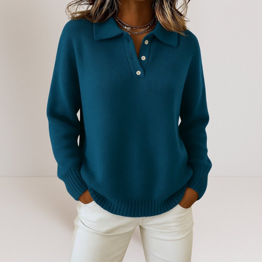 Polo Collar Knit Jumper