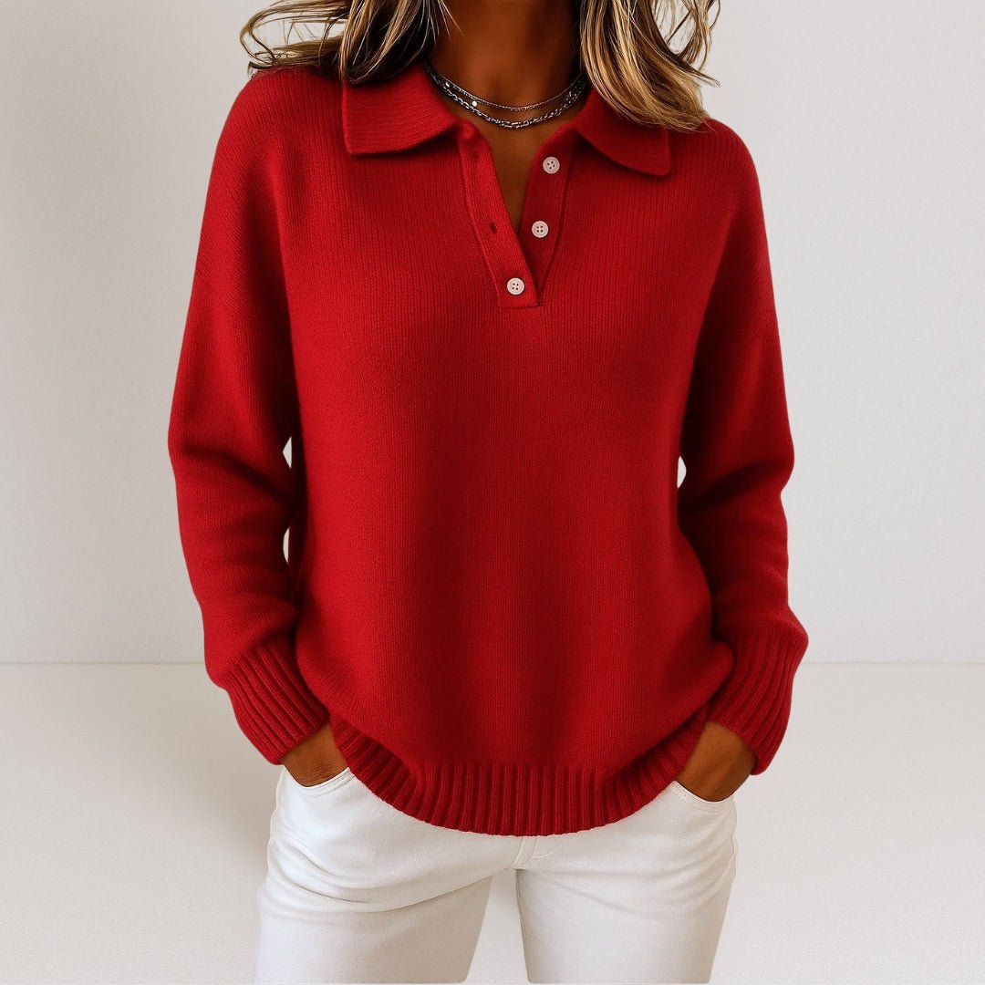 Polo Collar Knit Jumper