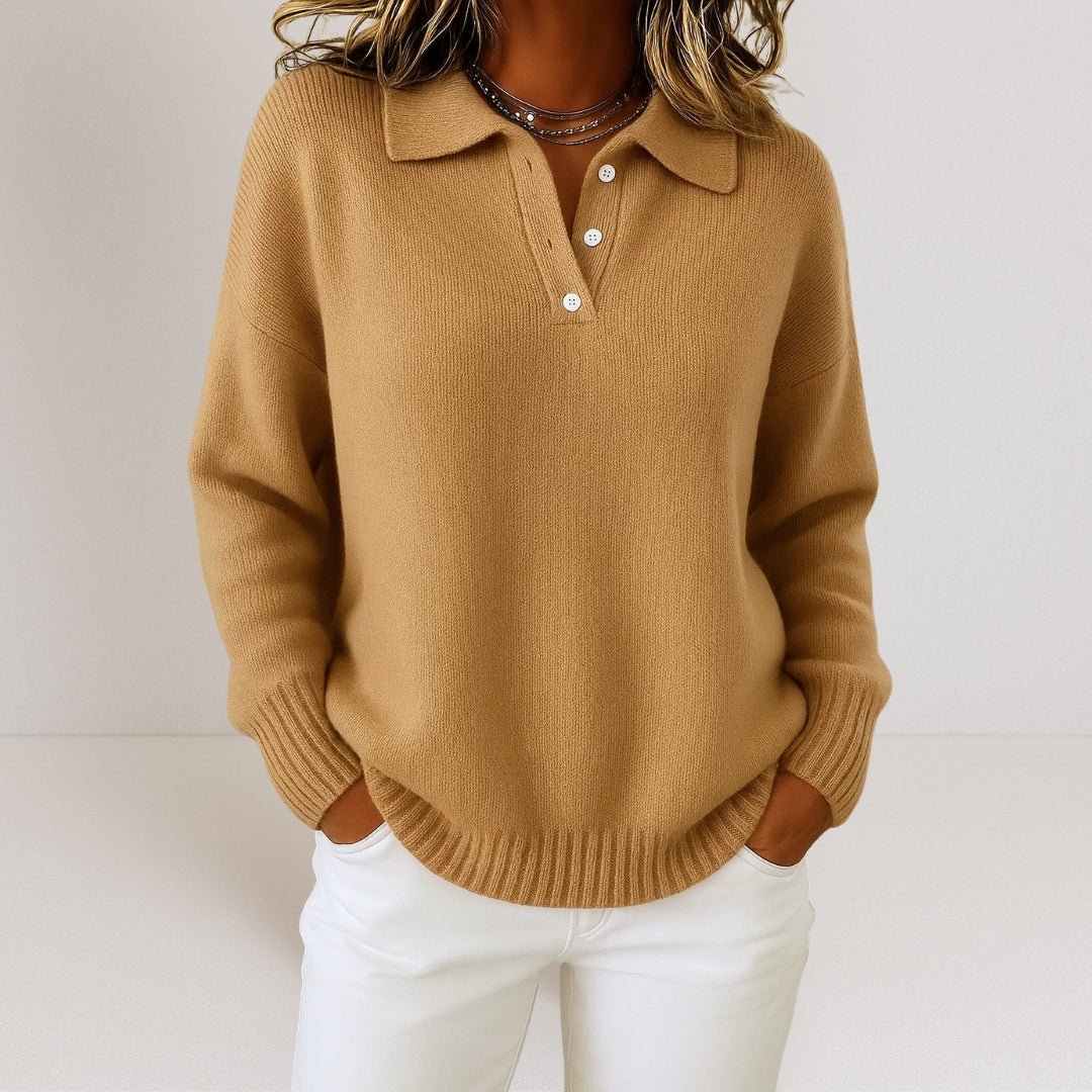 Polo Collar Knit Jumper