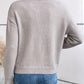 Lace Trim V-Neck Jumper