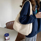 Hobo Bag Smooth Faux Leather with Magnetic Closure and Pockets