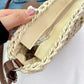 Straw Bag with Faux Leather Finishes and Shoulder Strap