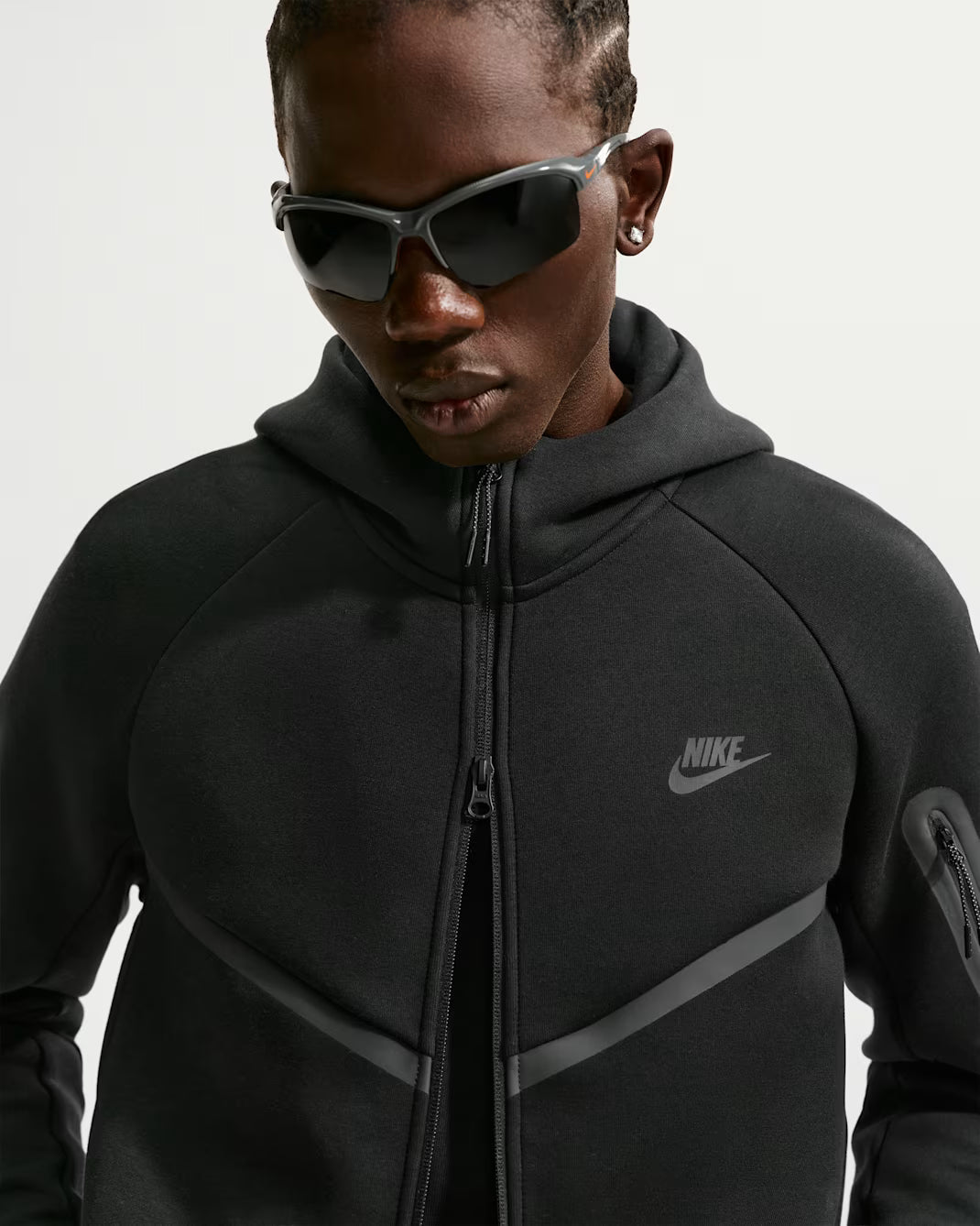 Nike Tech Men's Fleece Hoodie Zip - Black
