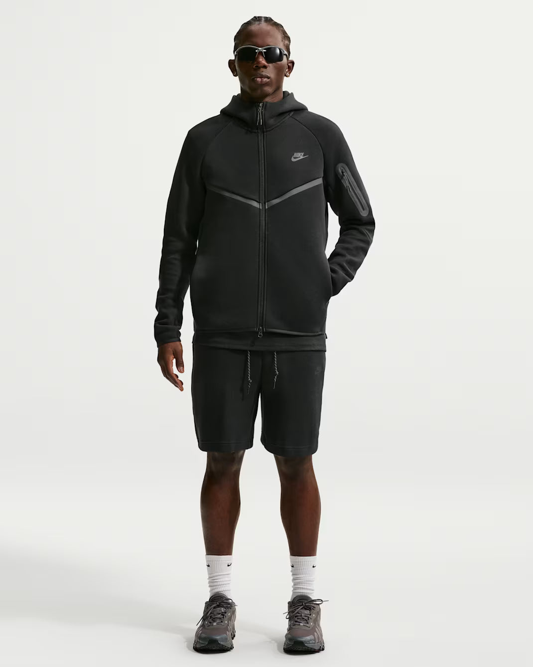 Nike Tech Men's Fleece Hoodie Zip - Black