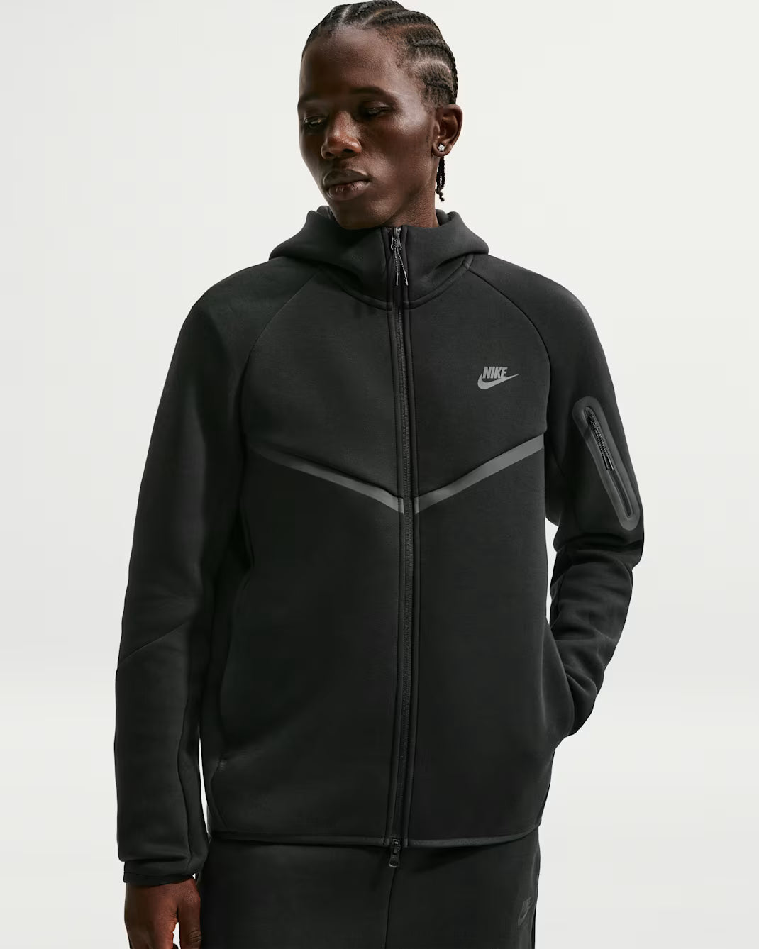 Nike Tech Men's Fleece Hoodie Zip - Black