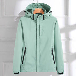 Windbreaker Polyester Lightweight Weather-Resistant Tailored