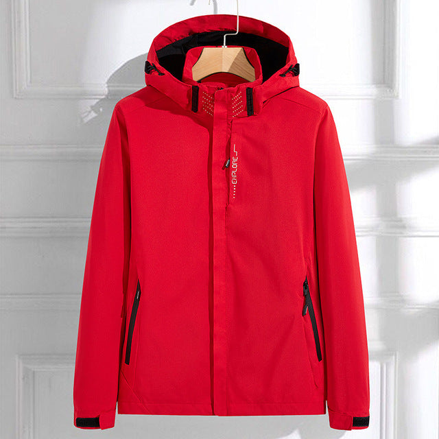 Windbreaker Polyester Lightweight Weather-Resistant Tailored