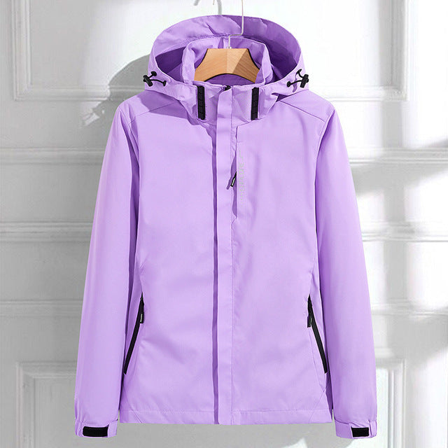 Windbreaker Polyester Lightweight Weather-Resistant Tailored