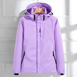 Windbreaker Polyester Lightweight Weather-Resistant Tailored