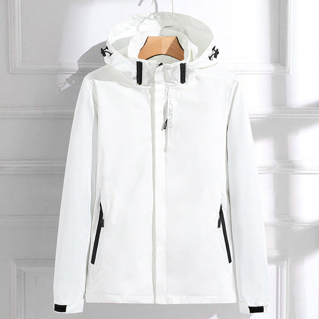 Windbreaker Polyester Lightweight Weather-Resistant Tailored