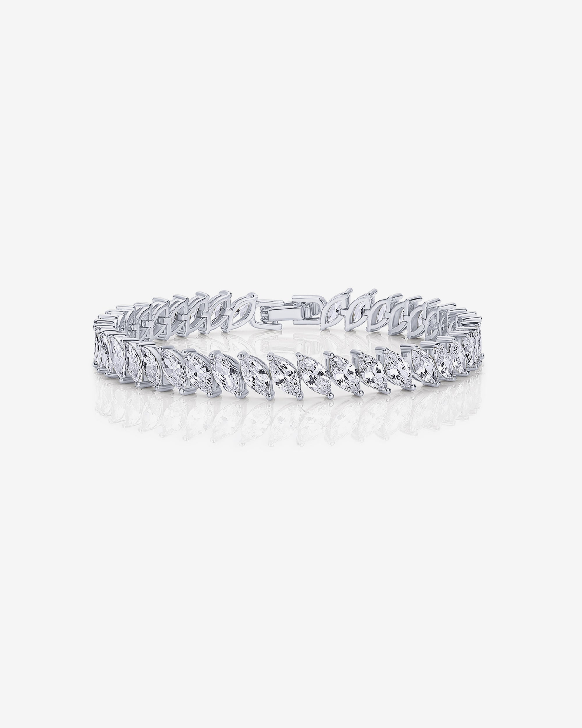 Jewlari Bracelet Naviiz White Gold 6.5 Inches White Gold / 6.5 Inches