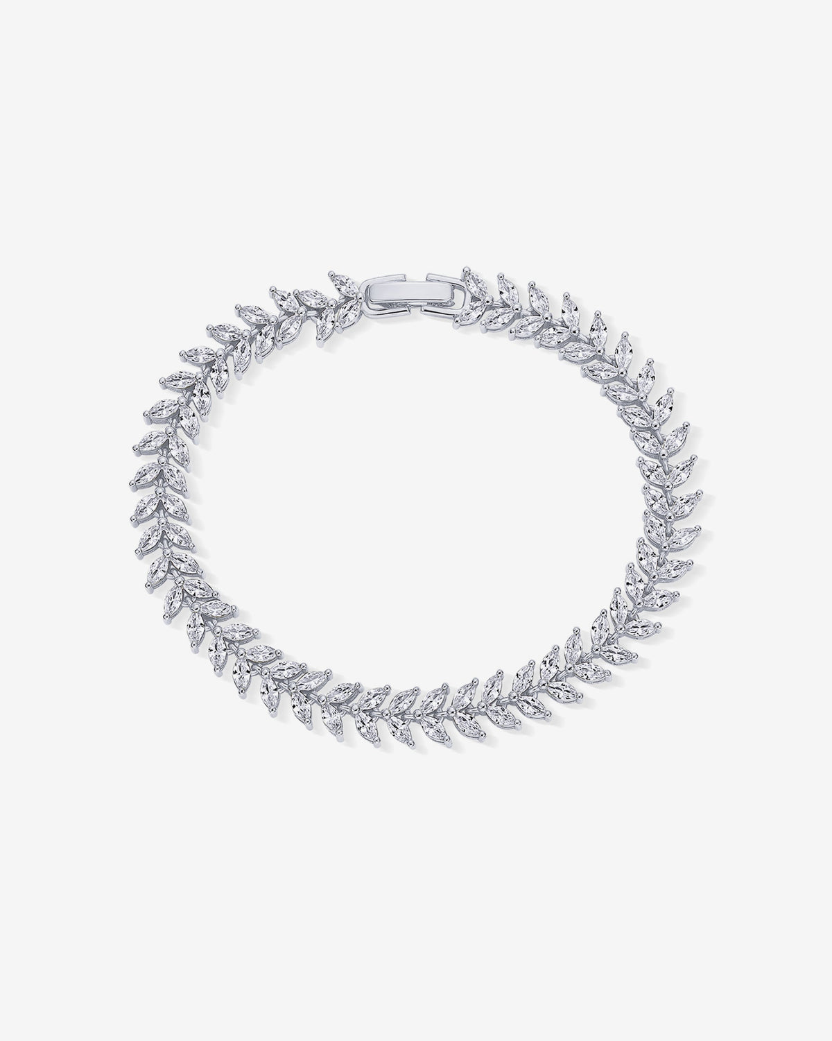 Jewlari Bracelet Naviiz White Gold 6.5 Inches White Gold / 6.5 Inches