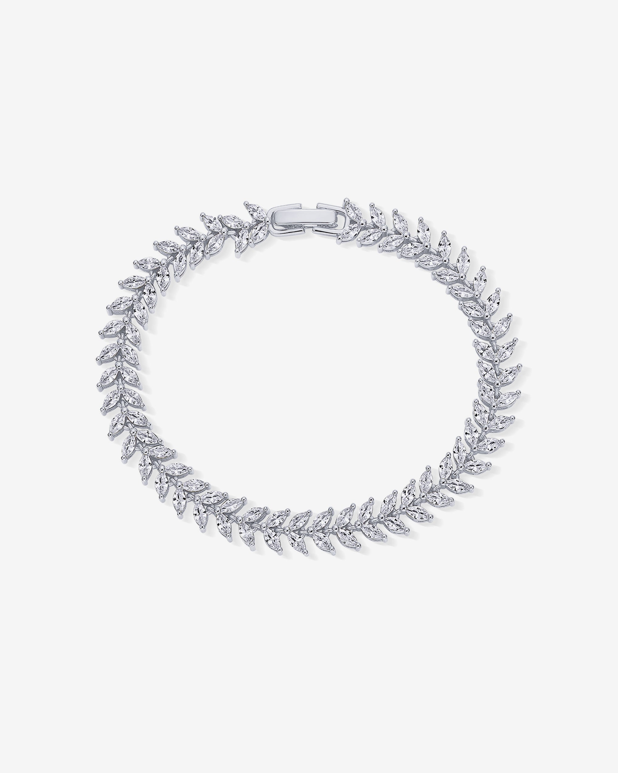 Jewlari Bracelet Naviiz White Gold 6.5 Inches White Gold / 6.5 Inches