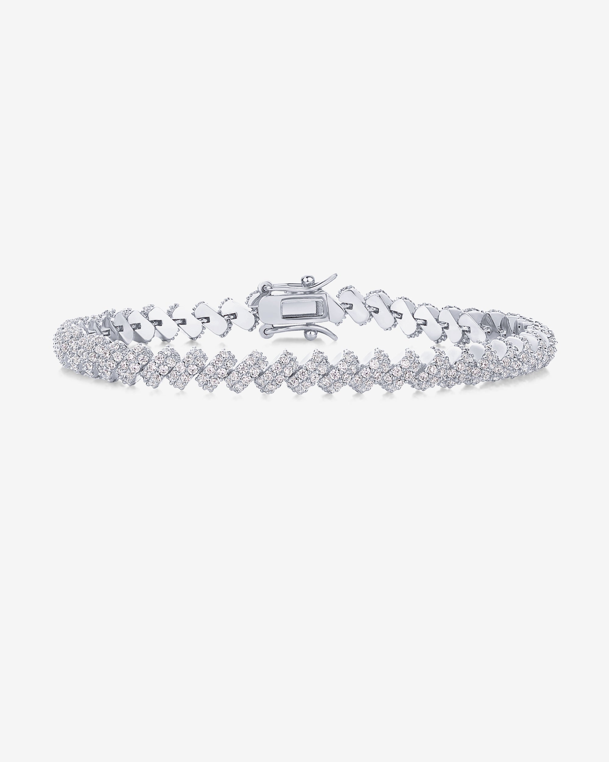 Jewlari Bracelet Naviiz White Gold 6.5 Inches White Gold / 6.5 Inches