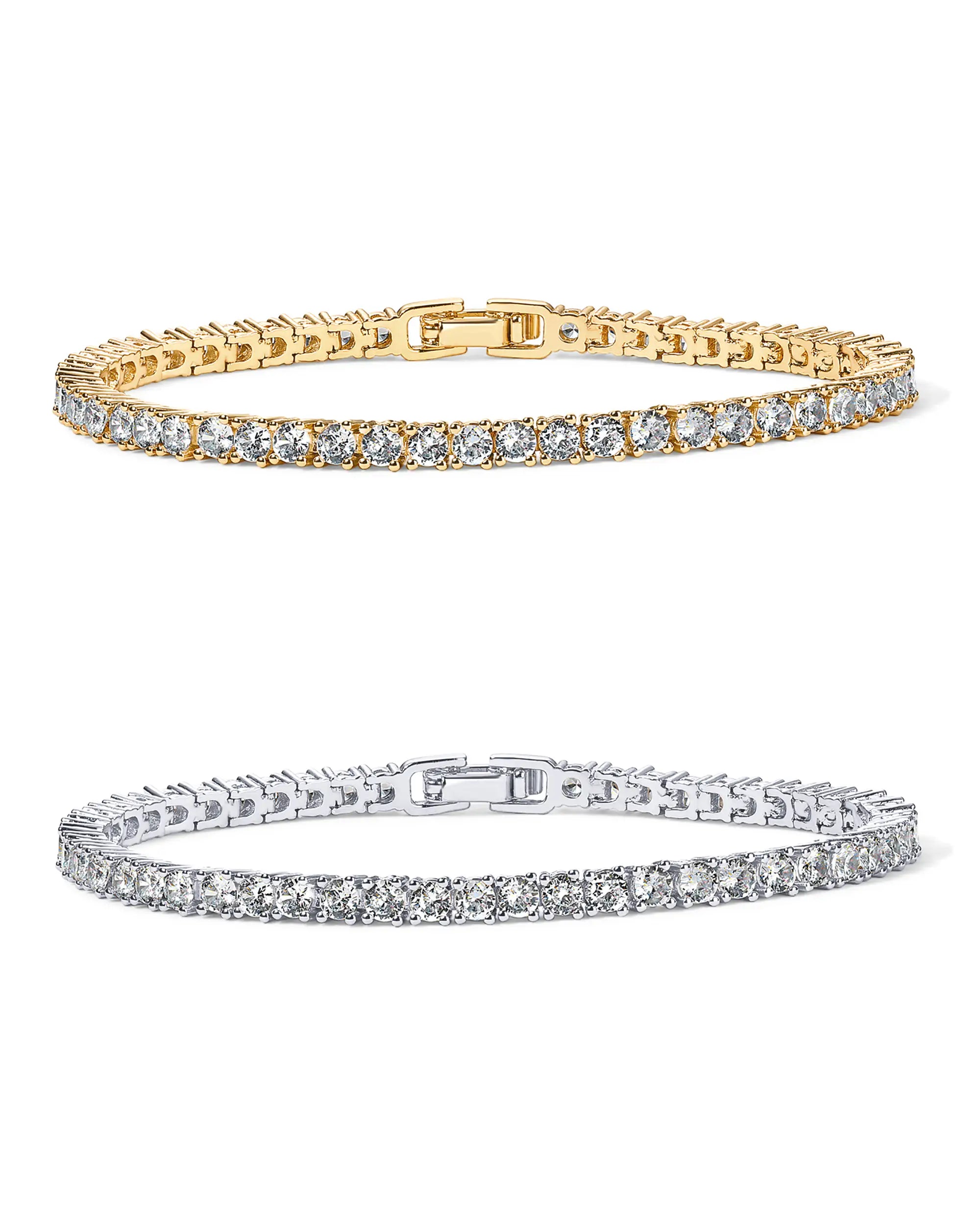 Naviiz Tennis Naviiz Yellow & White Gold 6.5 Inch Yellow & White Gold / 6.5 Inch