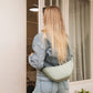 Nylon crossbody bag with zip closure and adjustable strap