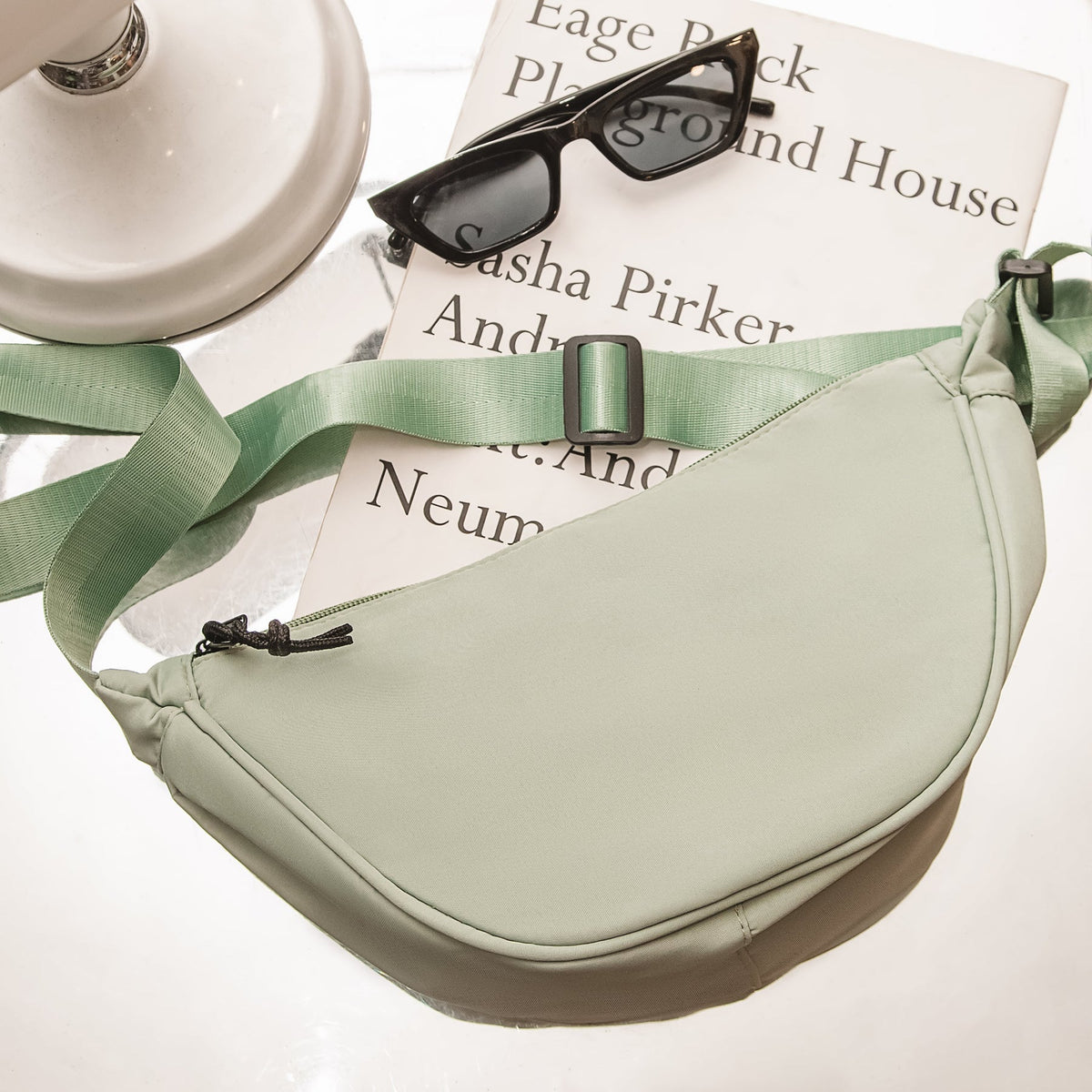 Crossbody Bag Nylon with Adjustable Strap