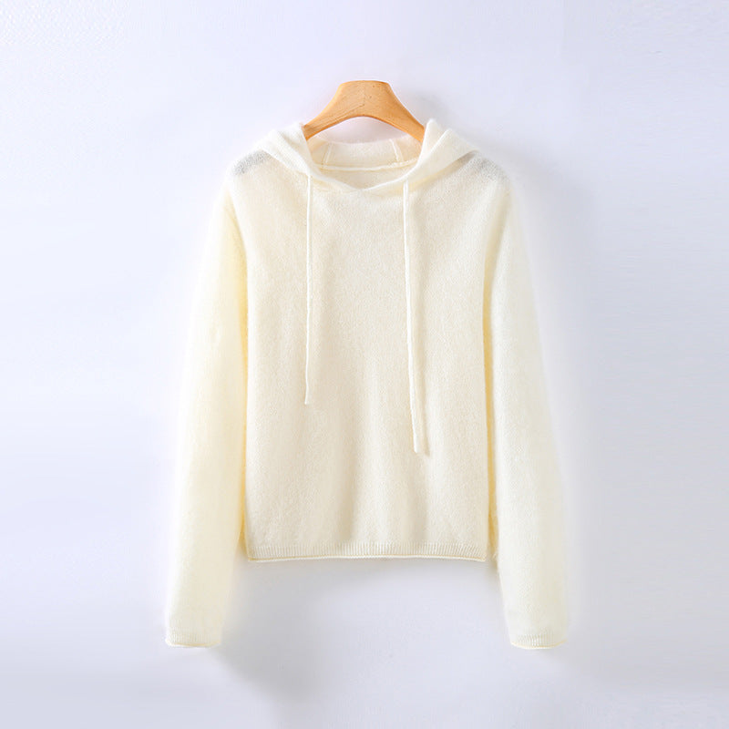 Cashmere-Feel Feather-Light Hoodie