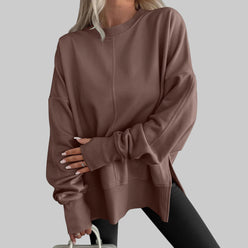 Oversized Premium Cotton-Blend Sweatshirt
