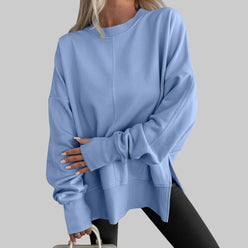 Oversized Premium Cotton-Blend Sweatshirt